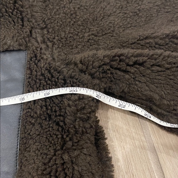 Anine Bing Ryder Full Zip Sherpa Teddy Brown Oversized Jacket Sz XS - Picture 14 of 14